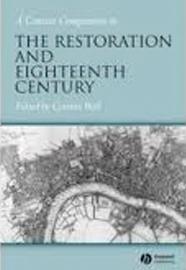 Concise Companion to the Restoration and the Eighteenth Century 